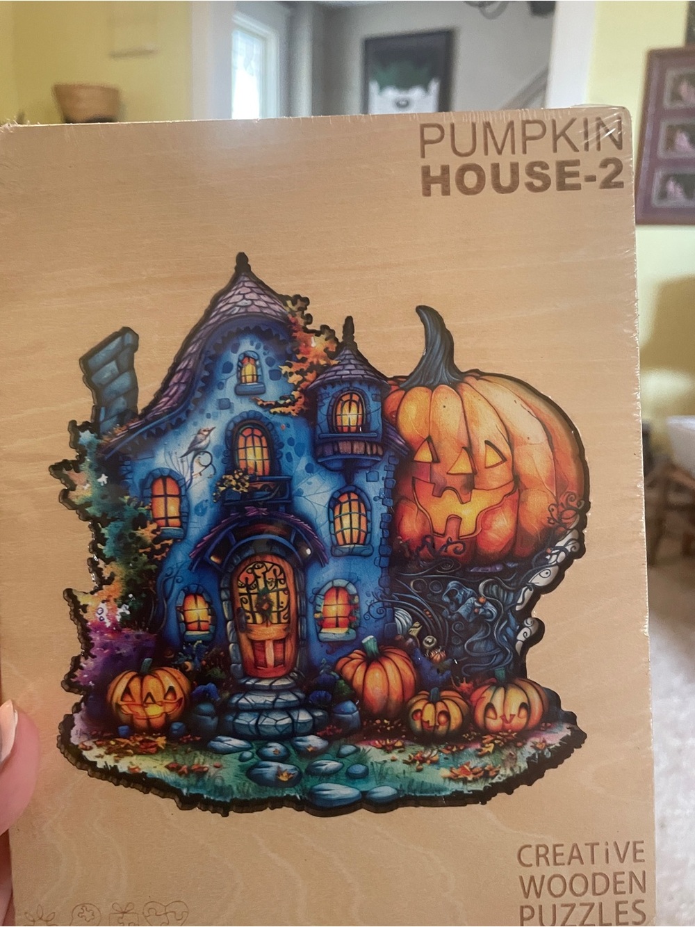Creative Wooden Puzzle - Blue & Orange